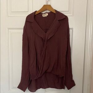 Women’s 100% Silk Purple Blouse